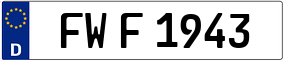 Trailer License Plate